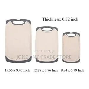 3pcs Set Antibacterial Non-Stick Chopping Board