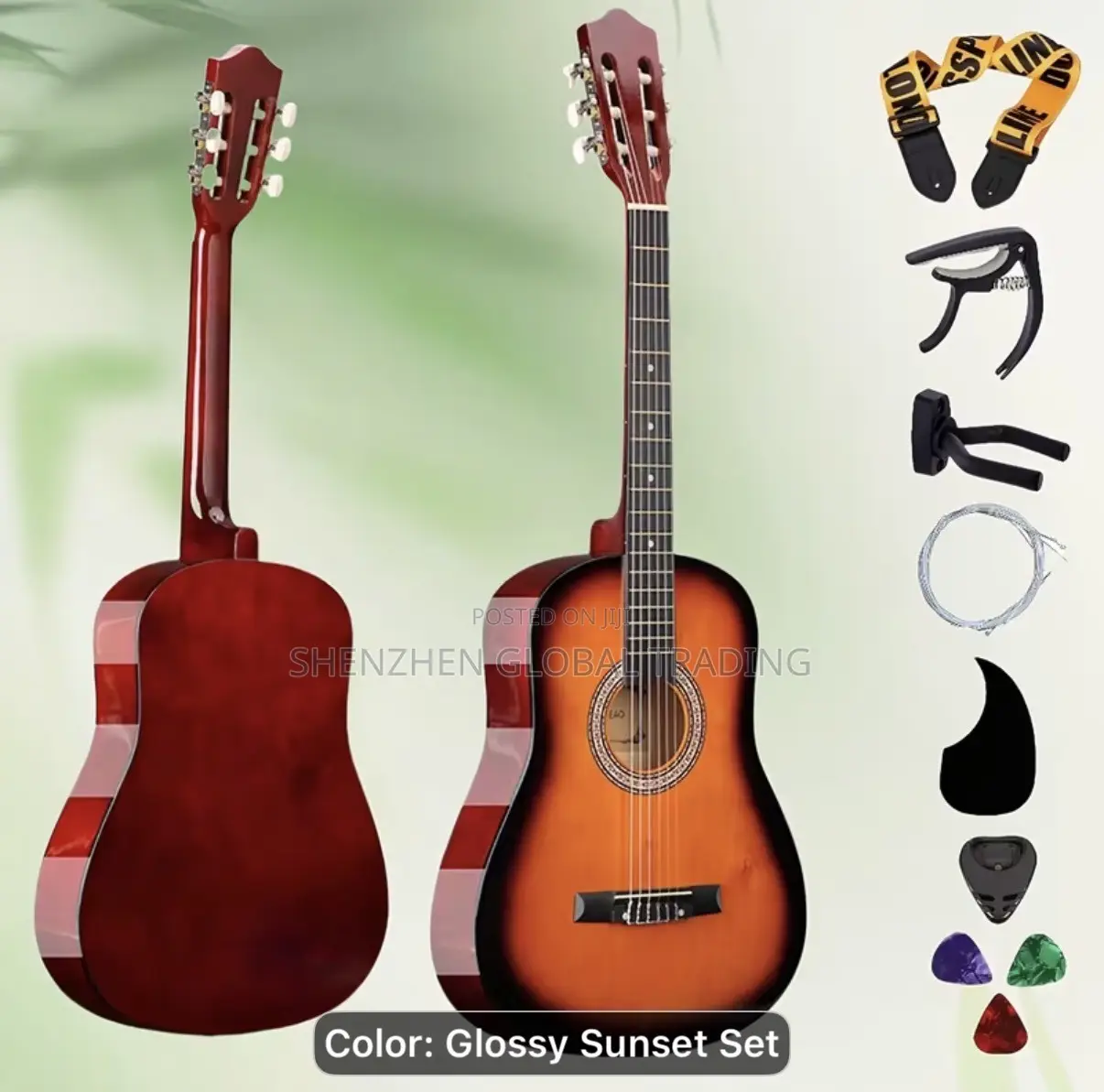 38-Inch Acoustic Classical Round Guitar Set