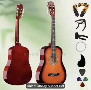 38-Inch Acoustic Classical Round Guitar Set