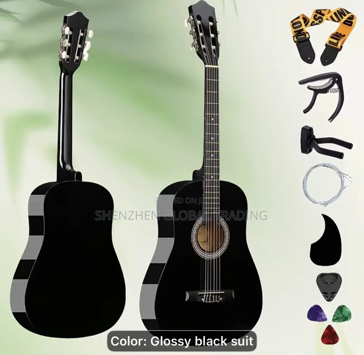 38-Inch Acoustic Classical Round Guitar Set