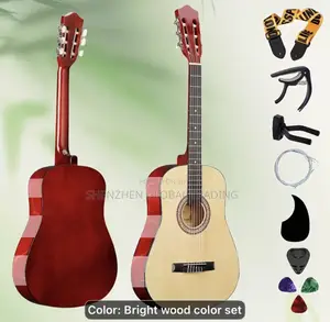 38-Inch Acoustic Classical Round Guitar Set