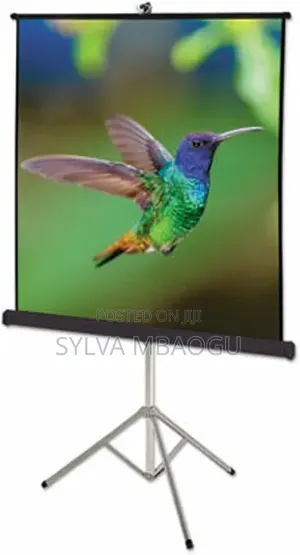 Tripod Mounted Retractable Projection Screen