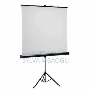 Tripod Mounted Retractable Projection Screen