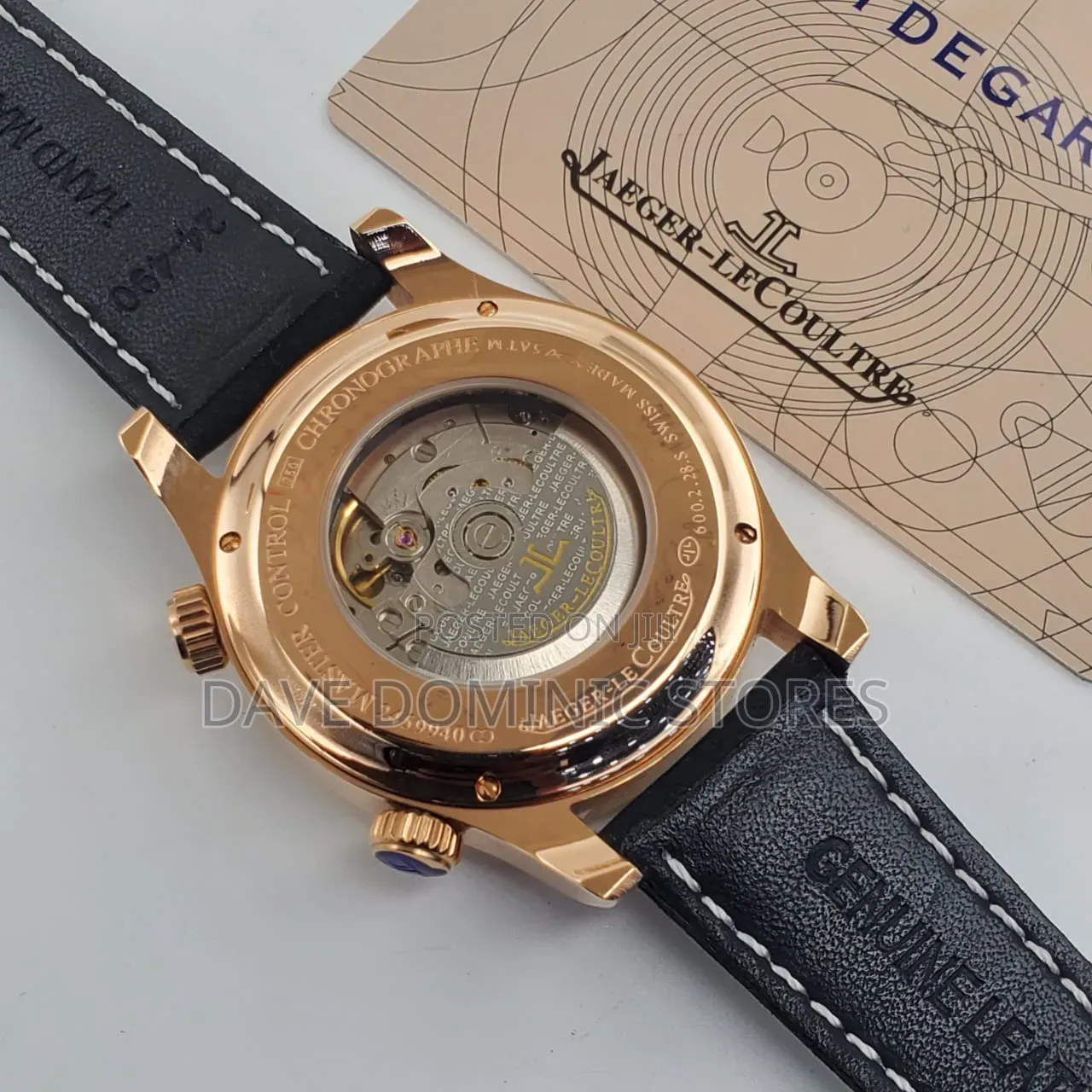 Jaeger-Lecoultre Male Watch 
Leather Strap Automatic System