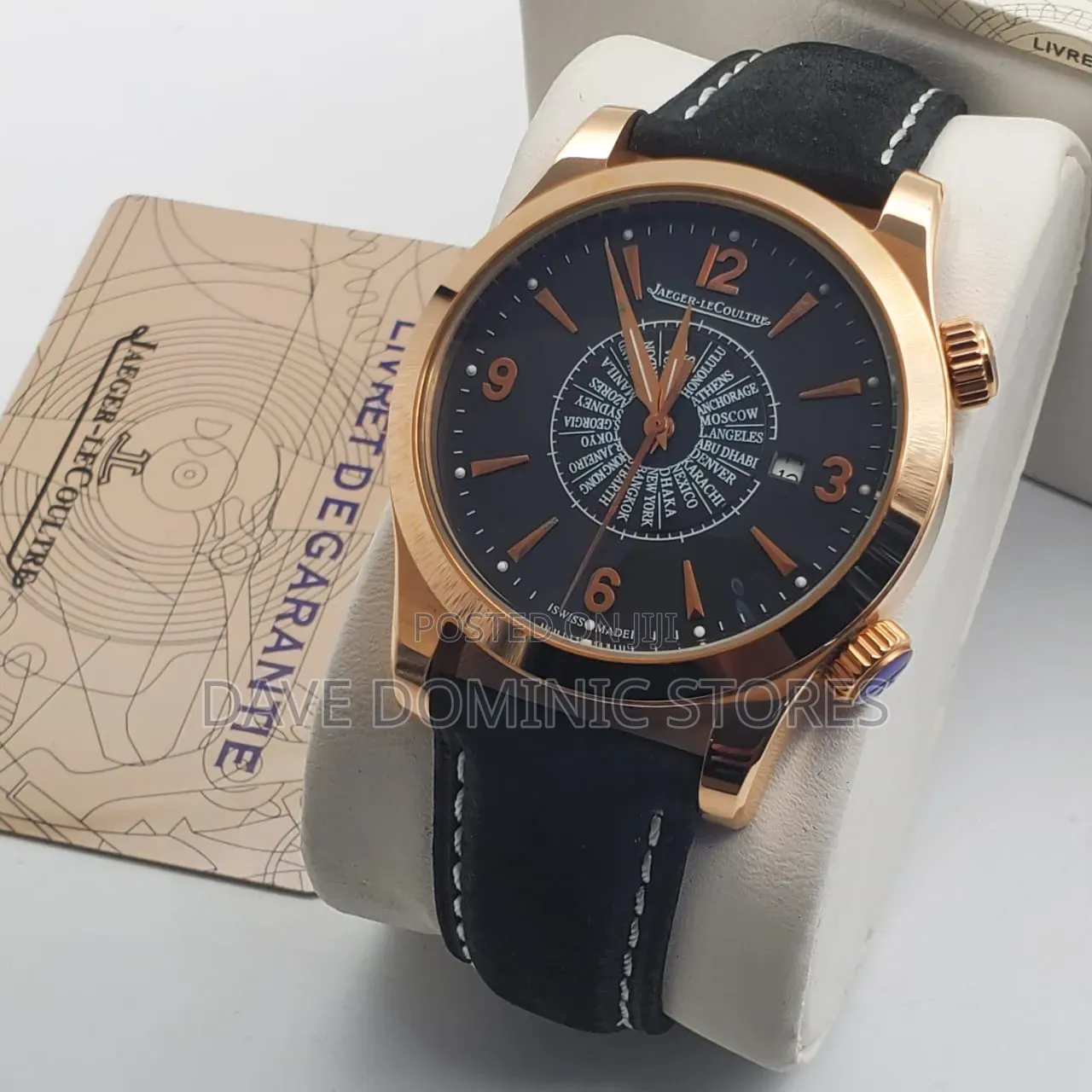 Jaeger-Lecoultre Male Watch 
Leather Strap Automatic System
