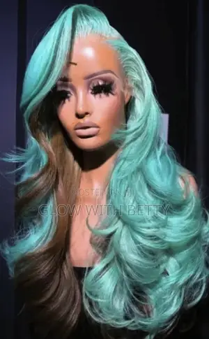 Mint Ombré Luxury Wig