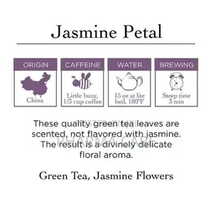 Jasmine Green Tea Bags 15 Pyramid Sachet
