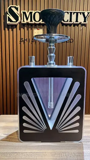 Luxury Shisha Pot With LED and Double Hose