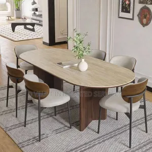 6 Seater Modern Marble Dining