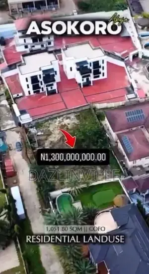 1052sqm Plot for Sale at Asokoro Main