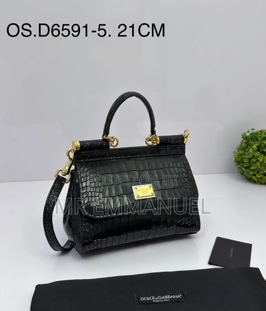 Luxury Crocodile-Pattern Handbag