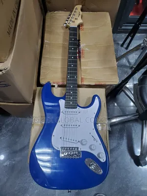 Armstrong Blue Stratocaster-Style Electric Guitar