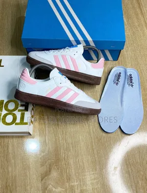 Adidas Samba Available in White and Pink Double Color