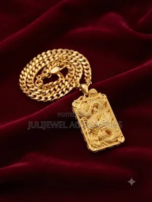 Mens Luxury 18k Dragon Chain for Men Non Tarnish Necklace Cuban Chain