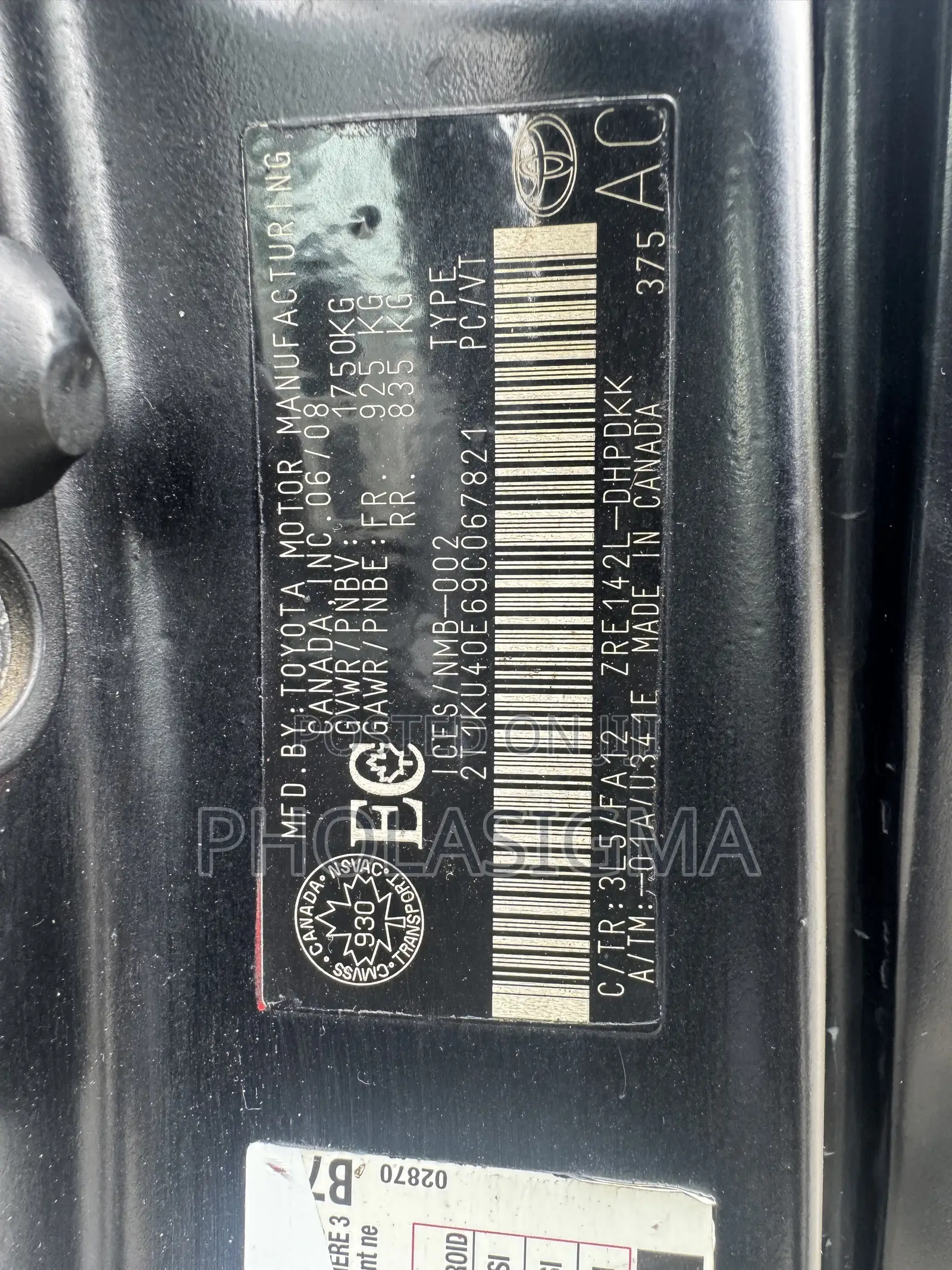 Toyota Matrix 2009 Black