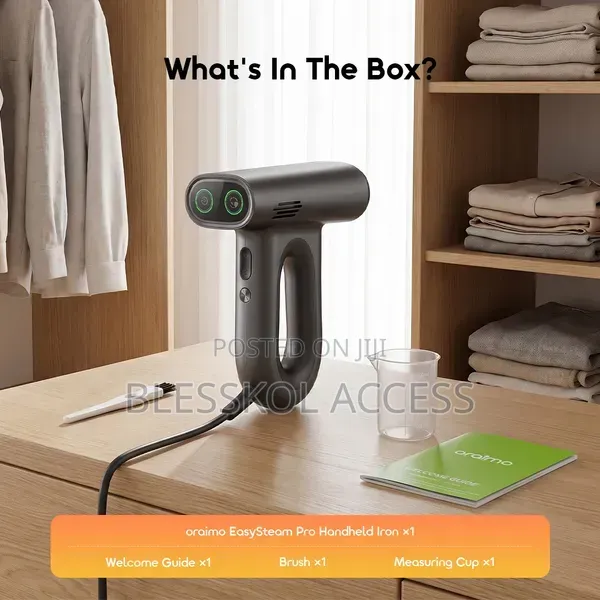 Oraimo EasySteam Pro Self-Attaching Portable Handheld Garment Steamer