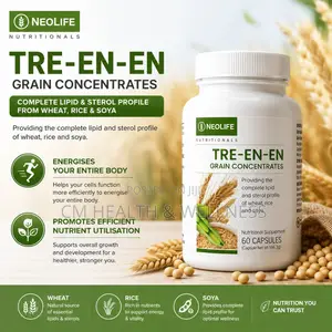 Tre-en-en - 60 Capsules (Single) Whole Grain Concentrates for Energy