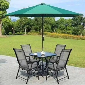 Outdoor Garden Dining Set With Umbrella – 4 Seater Patio Set