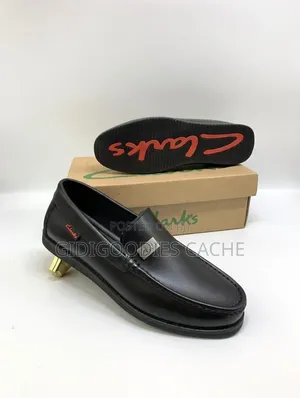 Clarks Leather Loafers Black/Brown Size 40-46
