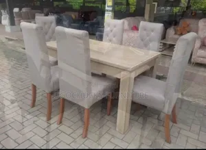 Fabric Dinning by 6 Cream