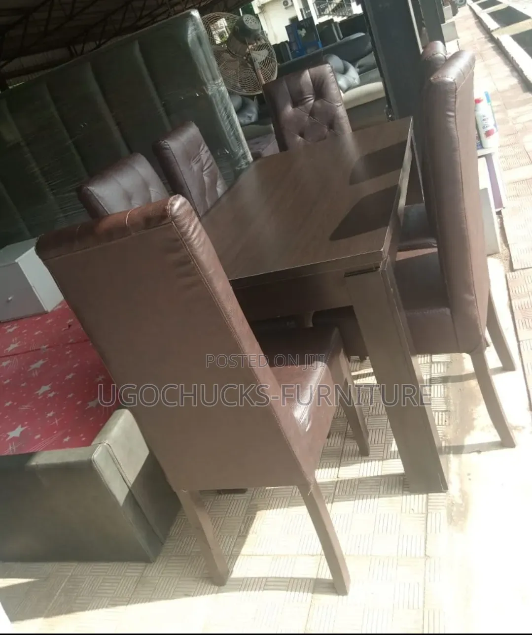 Leather Dinning Set by 6