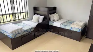 Kids’ Bed Set (X2) With Storage & Bookshelf Headboard Very Comfy.!