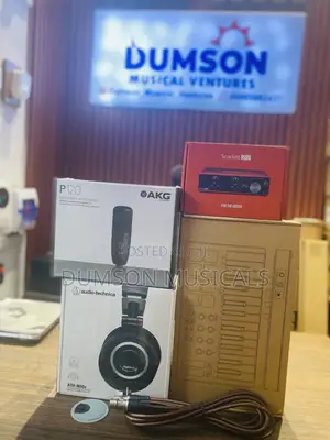 M-Vave SMK25 Keys Midi, AKG P120 Mic, 2i2 SoundCard, M50x Headphone