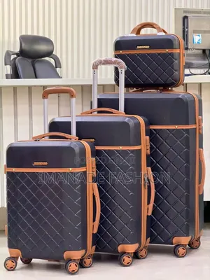 4-Piece Premium Purple Hardshell Luggage Set