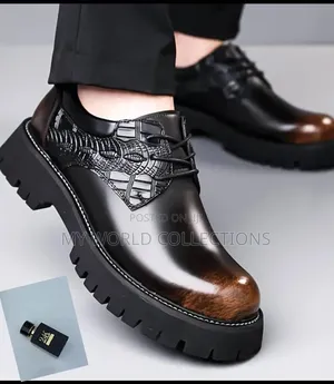 Men's Premium Chunky Platform Derby Shoes