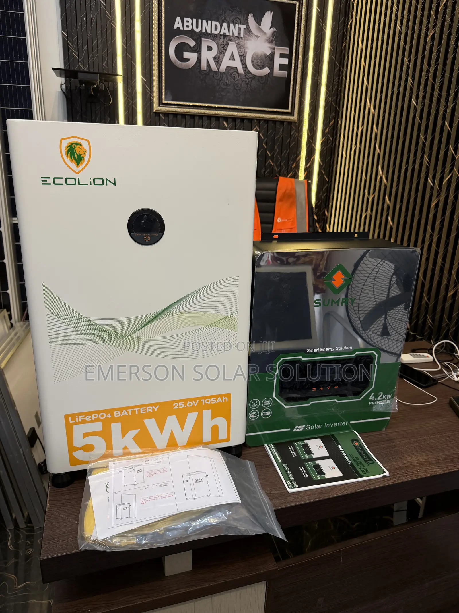 Ecolion 5kWh Lithium Battery With Sumry 4.2kVA