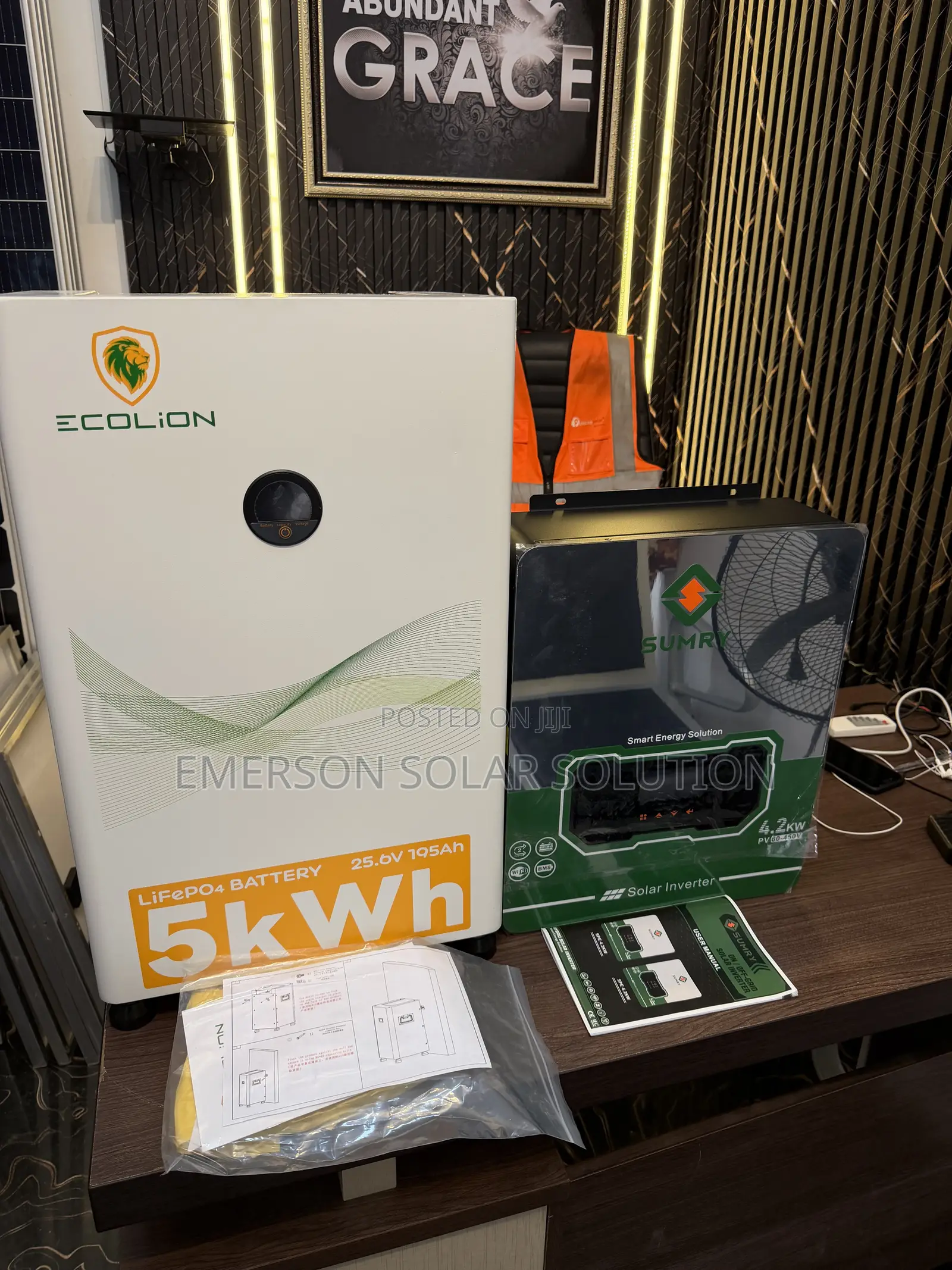 Ecolion 5kWh Lithium Battery With Sumry 4.2kVA