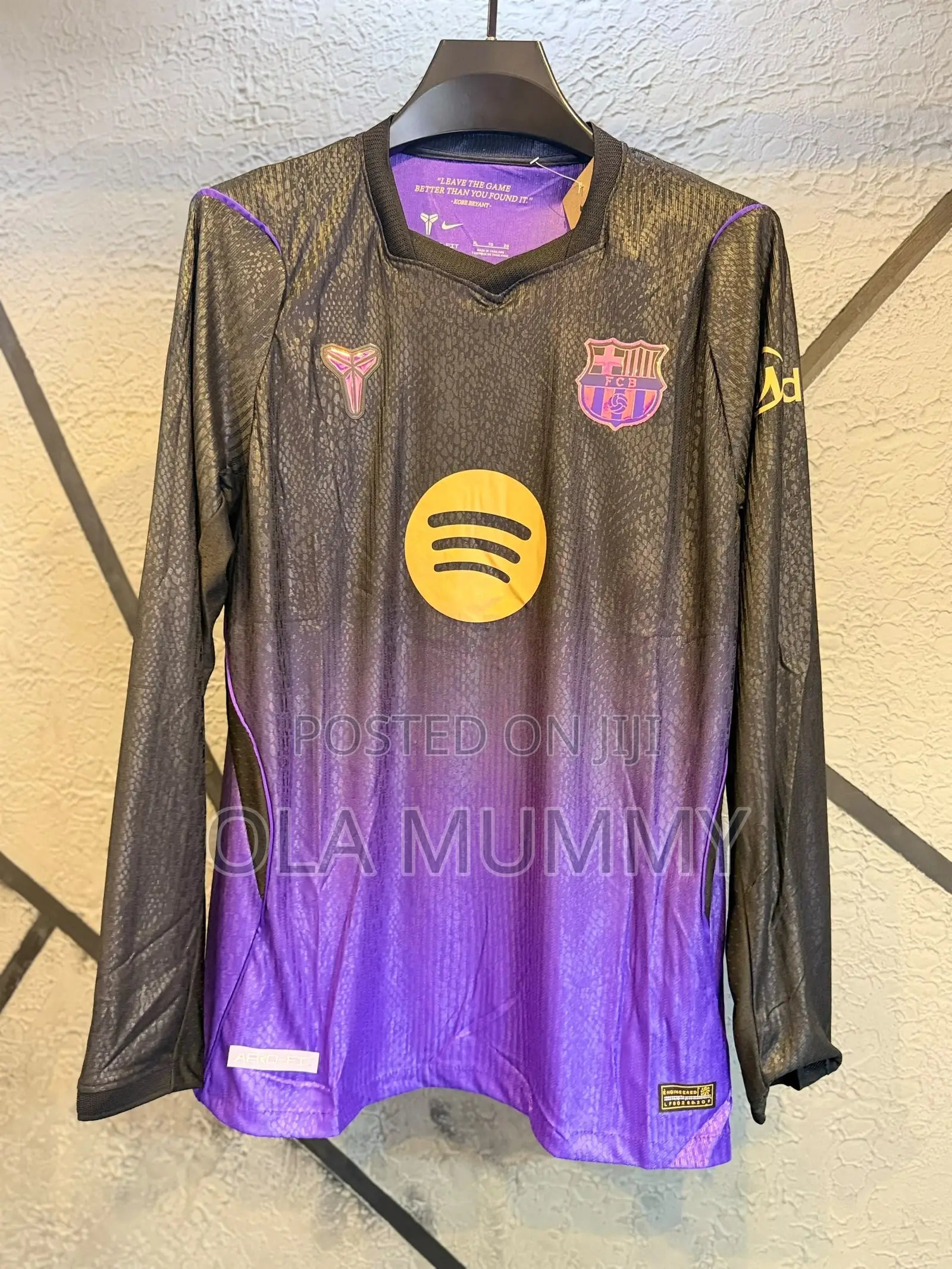 Barcelona Away Player Version Longsleeve
