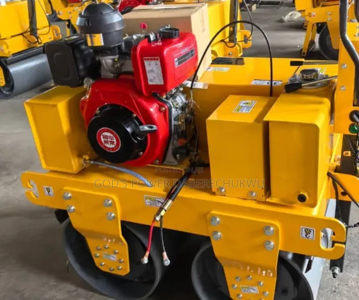 Walk-Behind Double Drum Vibratory Road Roller,