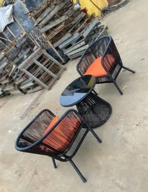 Outdoor Bistro Dining Set – 2 Chairs With Round Table
