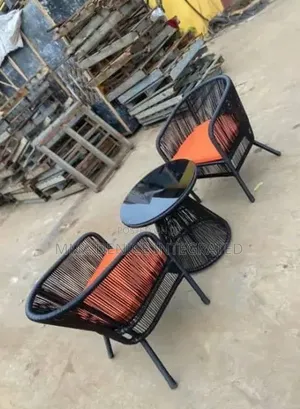 Outdoor Bistro Dining Set – 2 Chairs With Round Table
