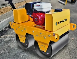 Walk-Behind Double Drum Vibratory Road Roller,