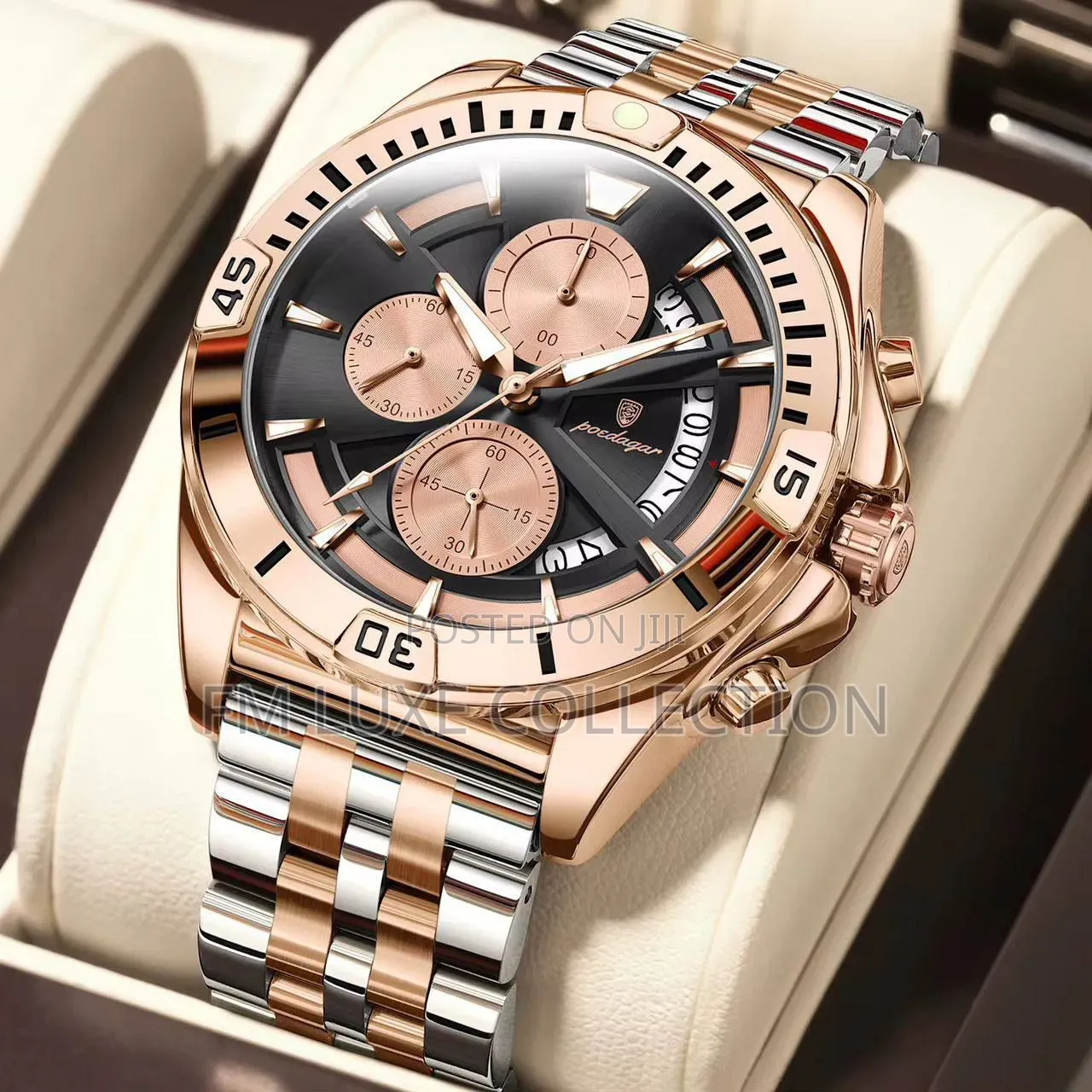 Poedagar Luxury Chronograph Watch