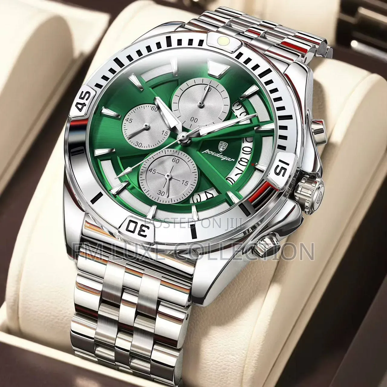 Poedagar Luxury Chronograph Watch