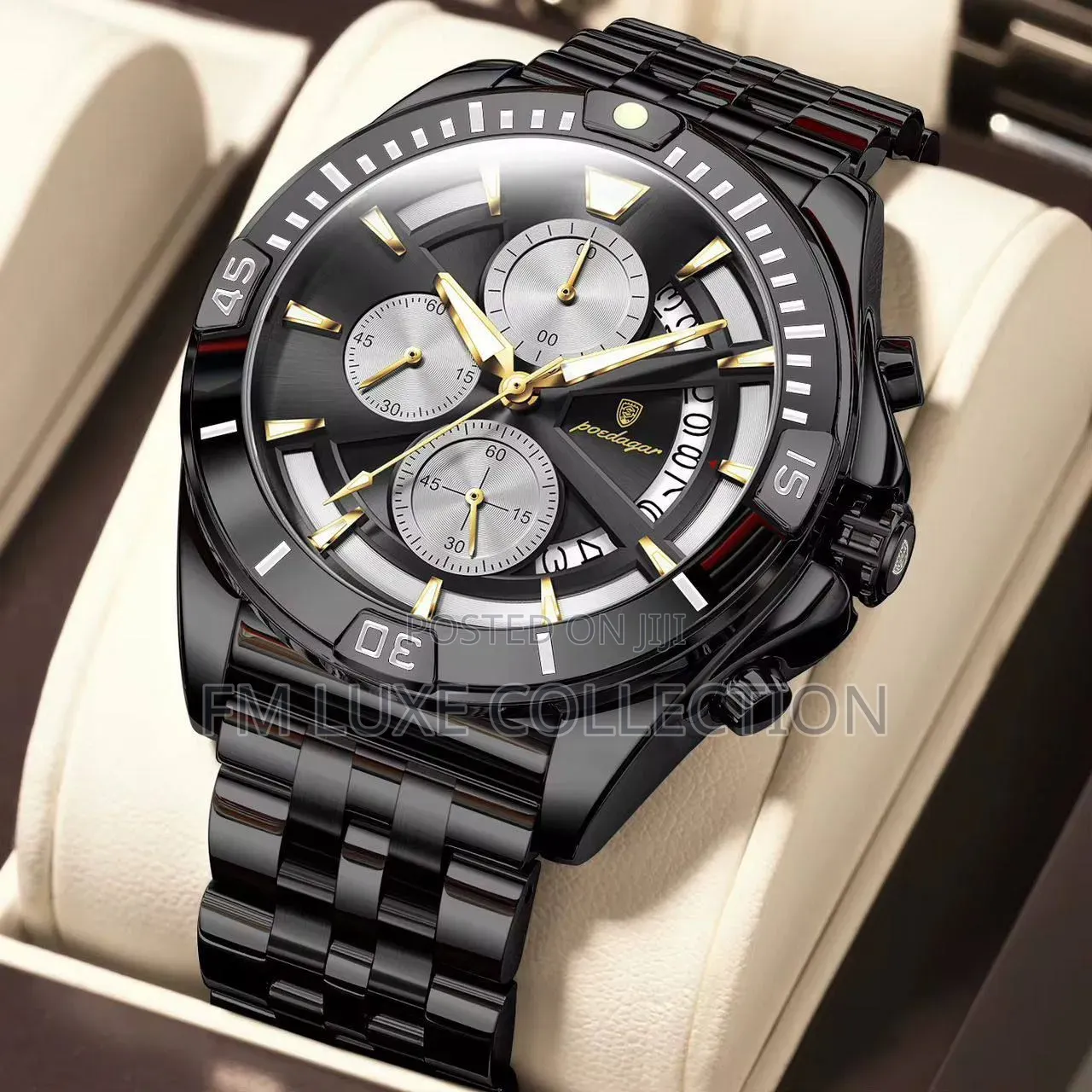 Poedagar Luxury Chronograph Watch
