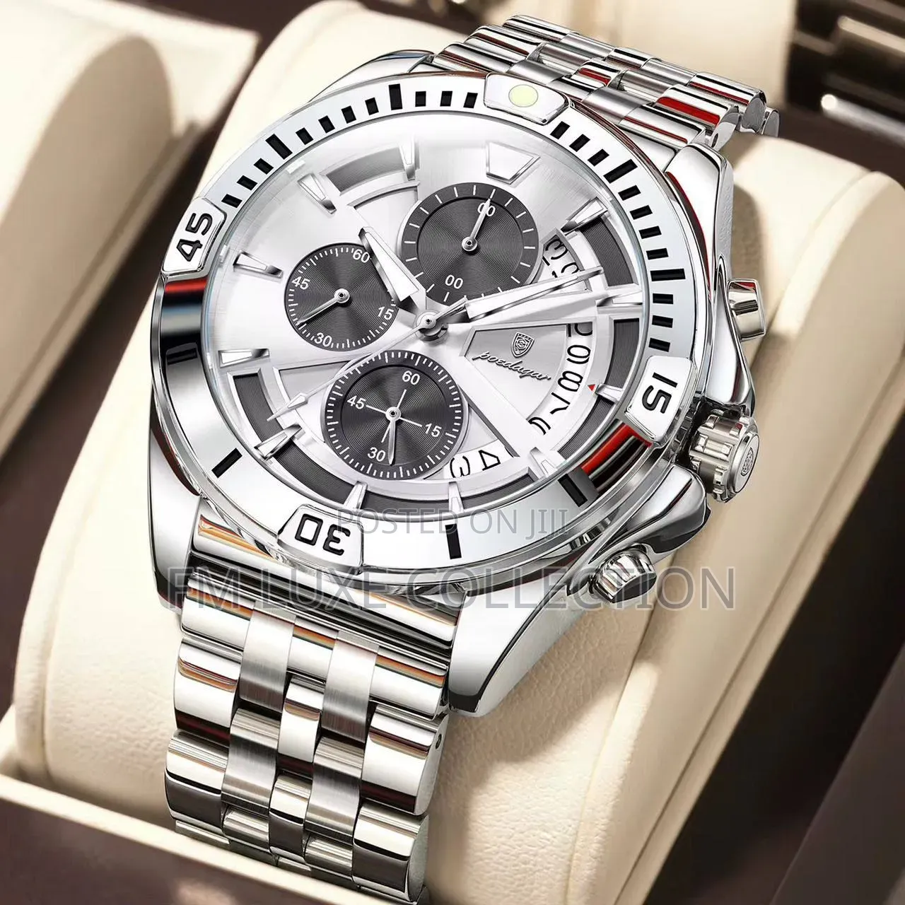 Poedagar Luxury Chronograph Watch