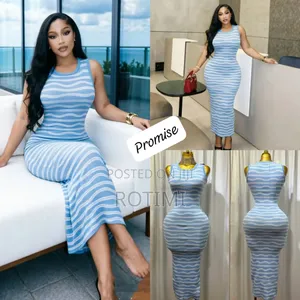 Kneetted Stripe Gown