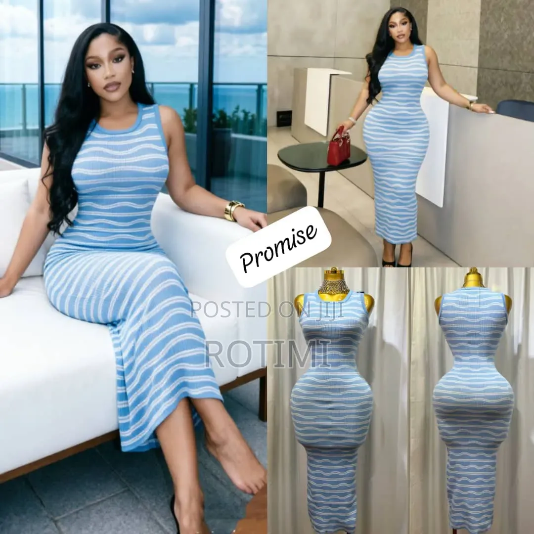 Kneetted Stripe Gown