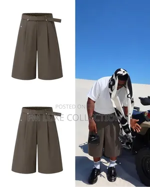 Urban Ease Pleated Men Shorts