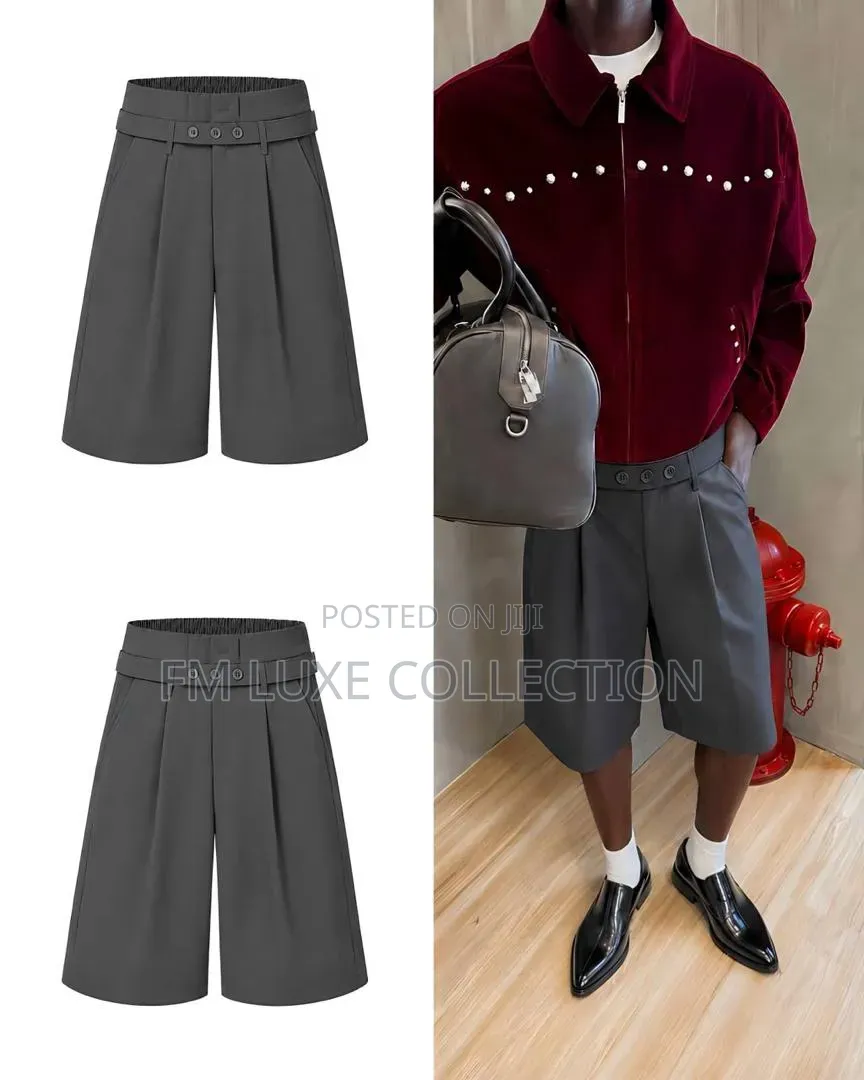 Urban Ease Pleated Men Shorts