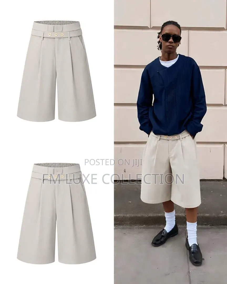 Urban Ease Pleated Men Shorts