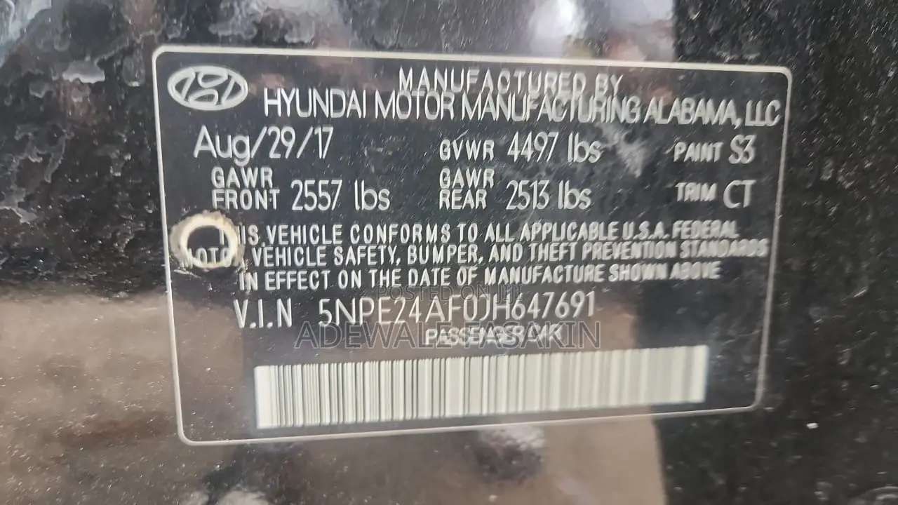 Hyundai Sonata SE 2018 Black