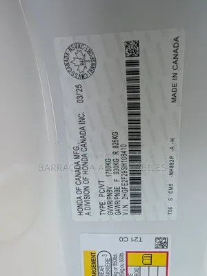 New Honda Civic 2025 White
