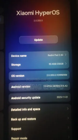 Xiaomi Redmi Pad 2 256 GB Gray