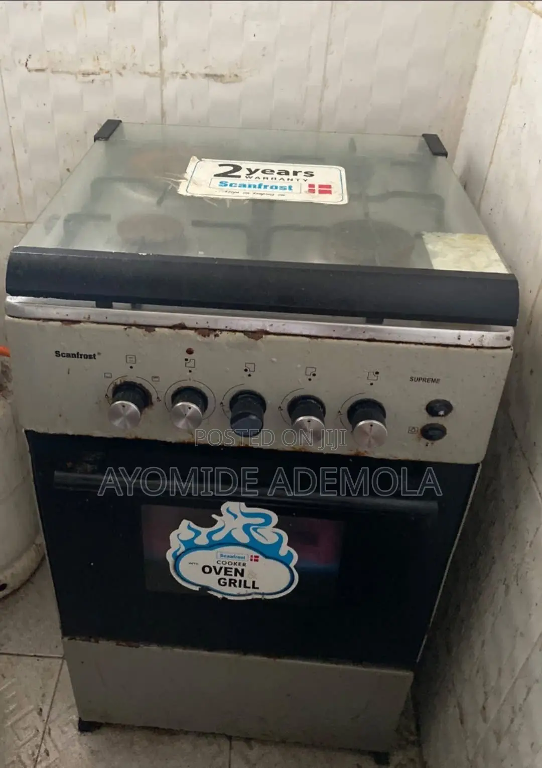 Standing Gas Cooker 60by60 4burner