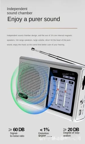 Huibang  L31 Full Band Multifunctional Fm Radio ( Tested & Trusted